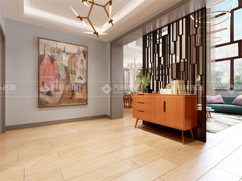 方林装饰现代风格复式房屋装修案例