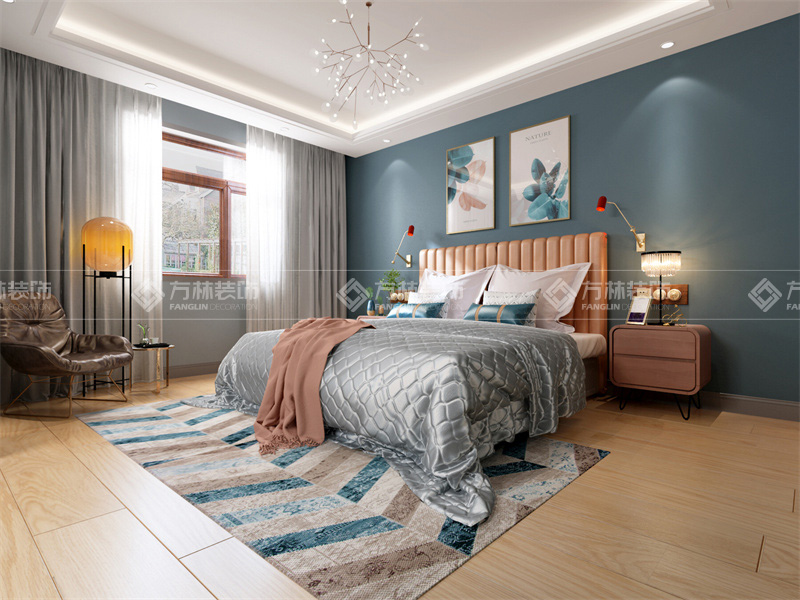 方林装饰现代风格复式房屋装修案例