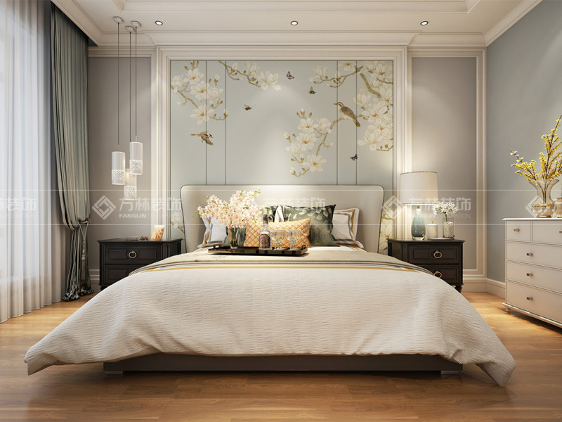 方林装饰美式轻奢风格家装案例